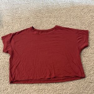 Casual Red Women's Top